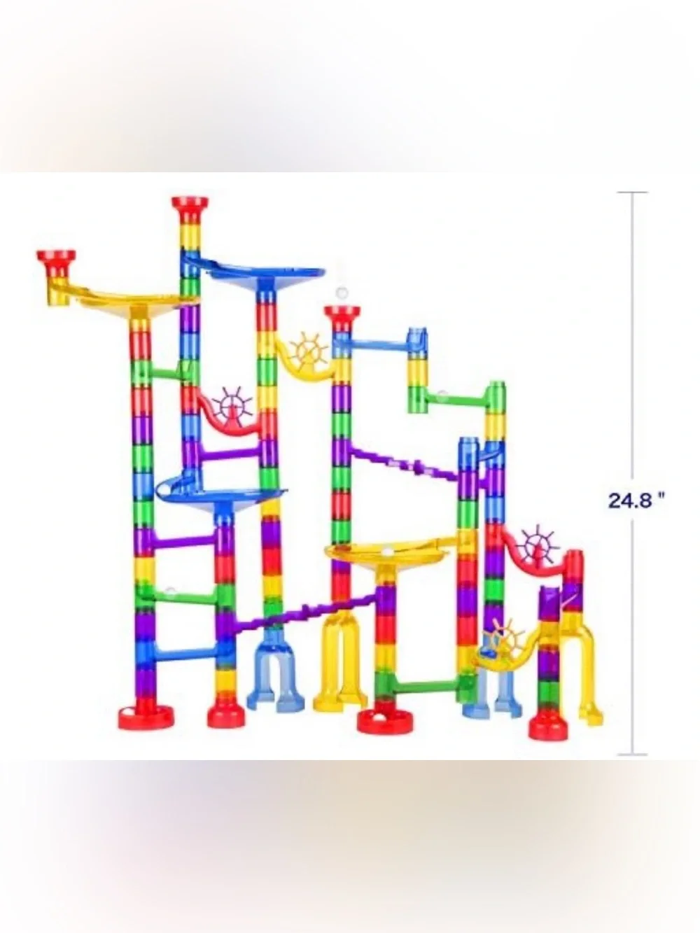 Rainbow Marble Run Building Set